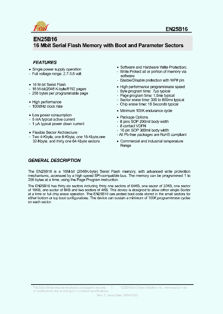 EN25B16-75HC_4116036.PDF Datasheet