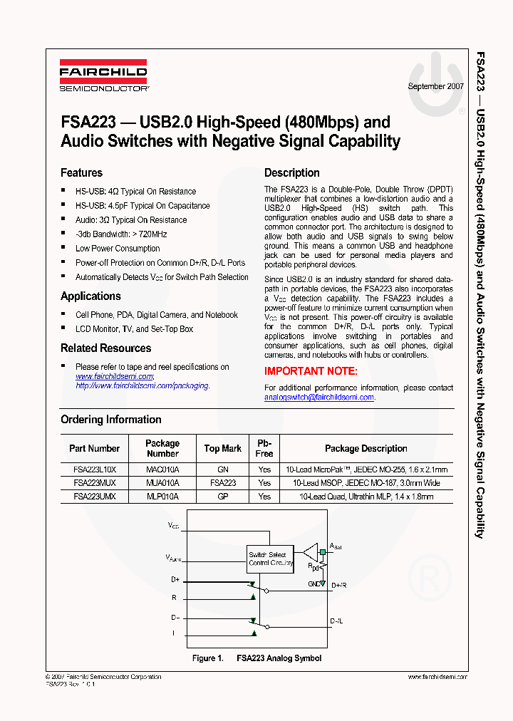 FSA223_4102600.PDF Datasheet