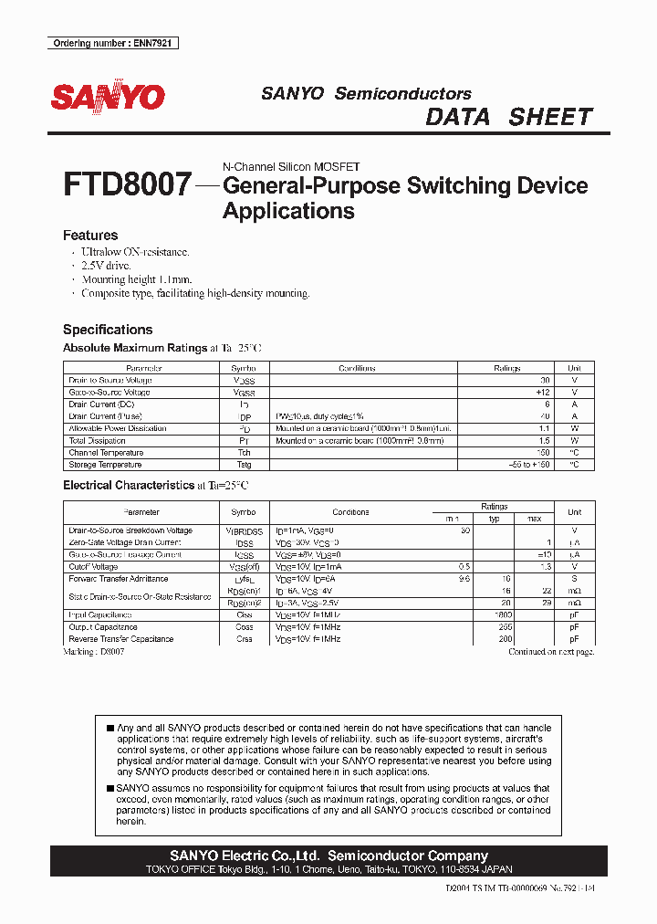 FTD8007_4148701.PDF Datasheet