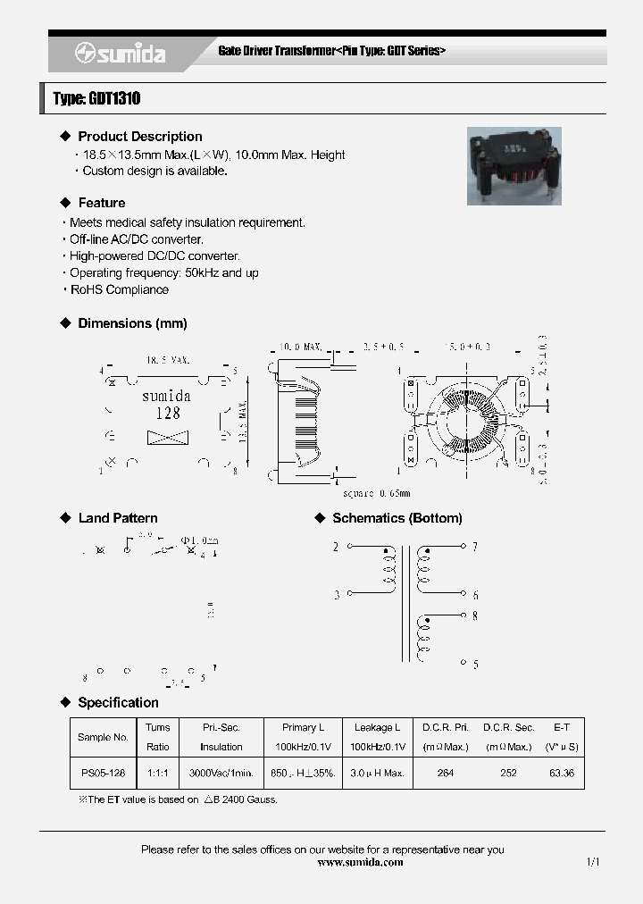 GDT1310_4136712.PDF Datasheet