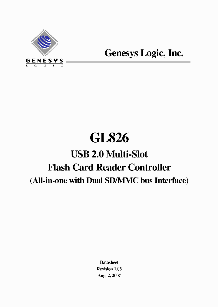 GL826_4108620.PDF Datasheet