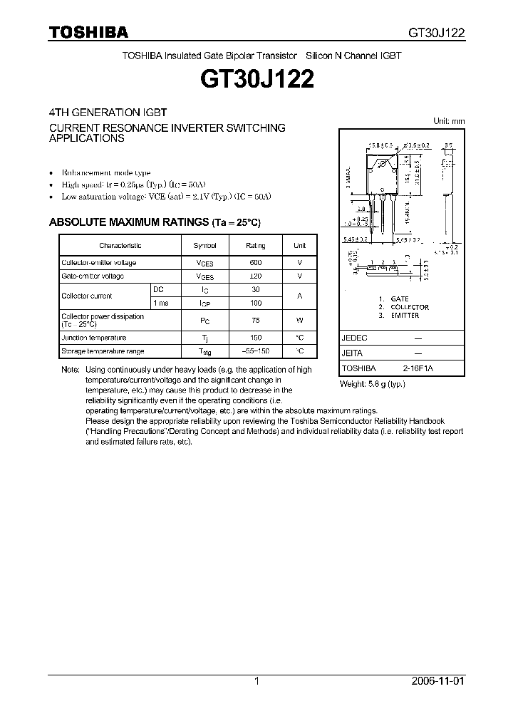 GT30J122_4113621.PDF Datasheet
