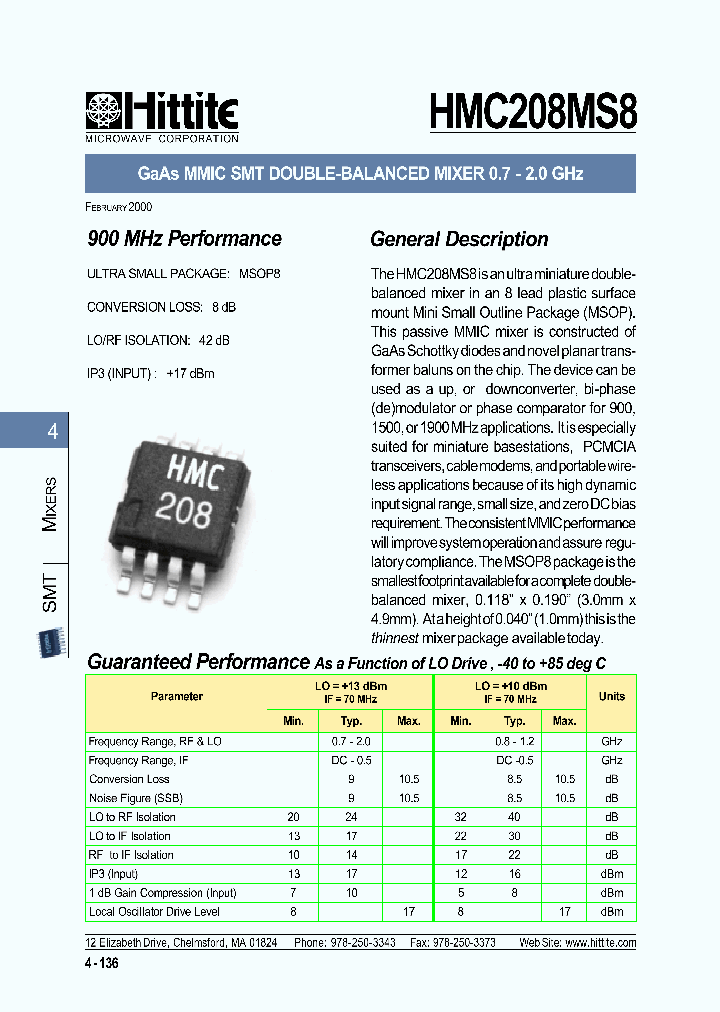 HMC208MS800_4129574.PDF Datasheet