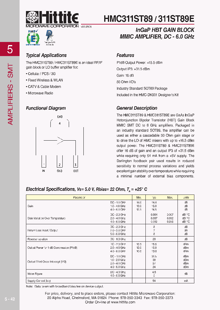 HMC311ST8906_4138633.PDF Datasheet