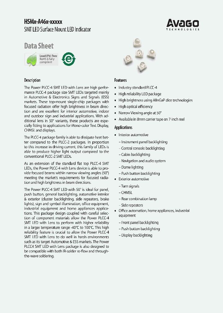 HSMA-A460-W50M1_4112867.PDF Datasheet