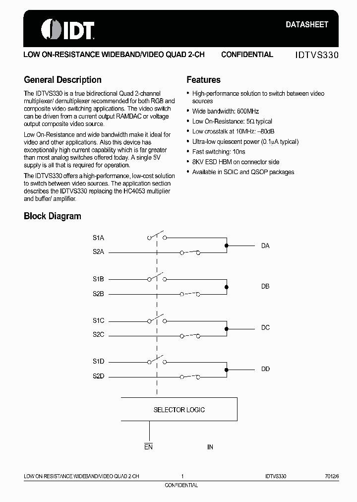 IDTVS330_4158963.PDF Datasheet