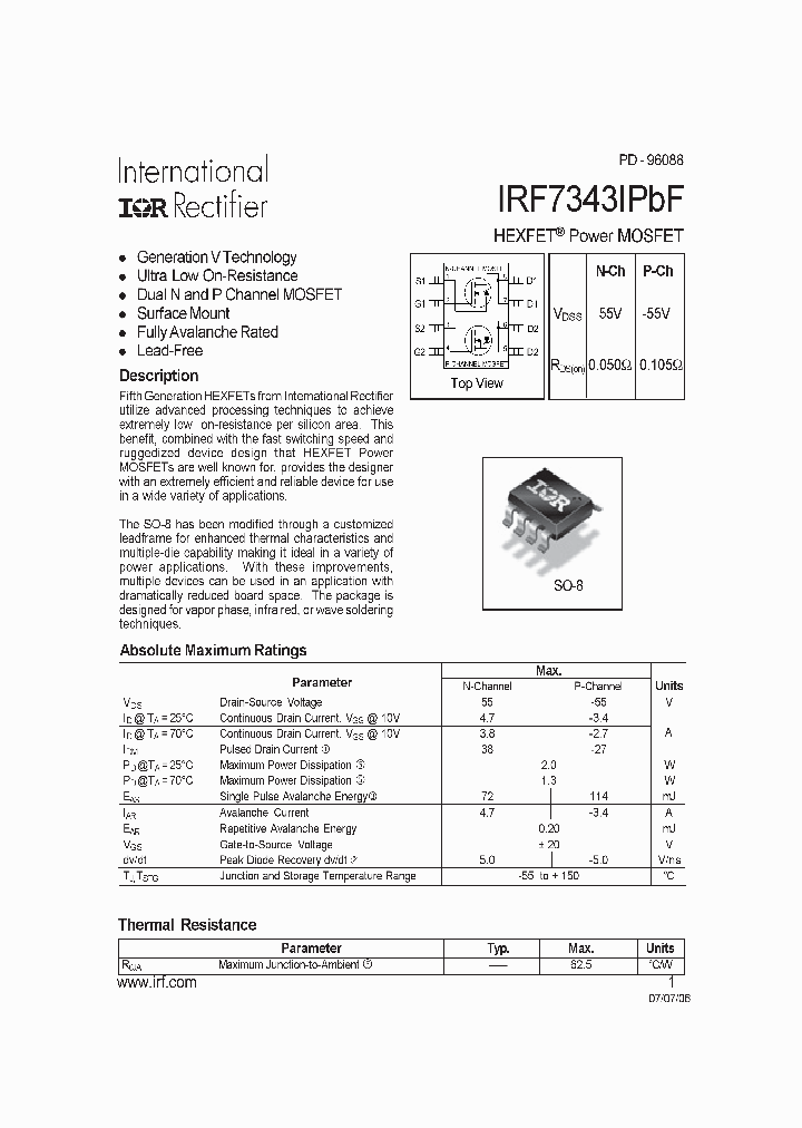 IRF7343IPBF_4127893.PDF Datasheet