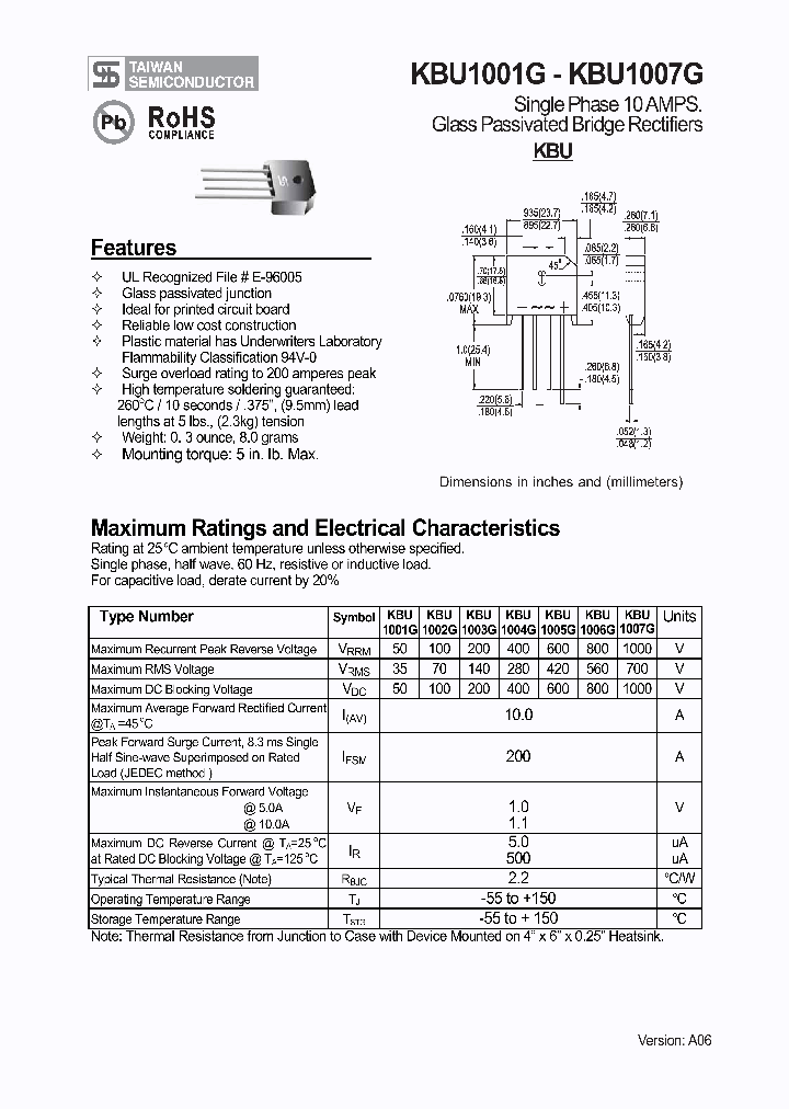 KBU1001G_4116695.PDF Datasheet