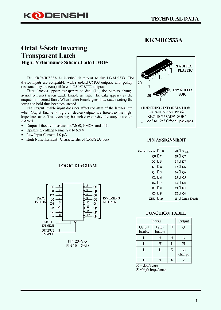 KK74HC533A_4150125.PDF Datasheet