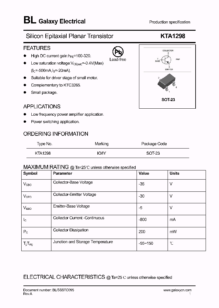 KTA1298_4158696.PDF Datasheet