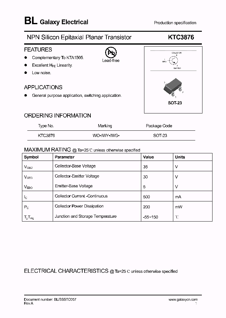 KTC3876_4155956.PDF Datasheet