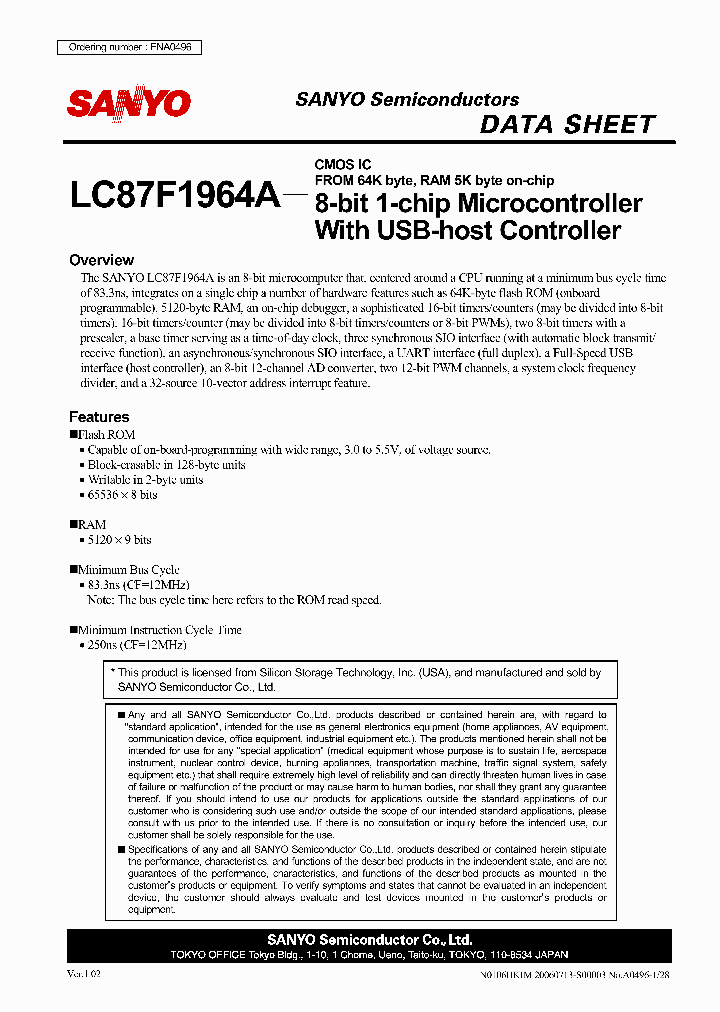 LC87F1964A_4106623.PDF Datasheet