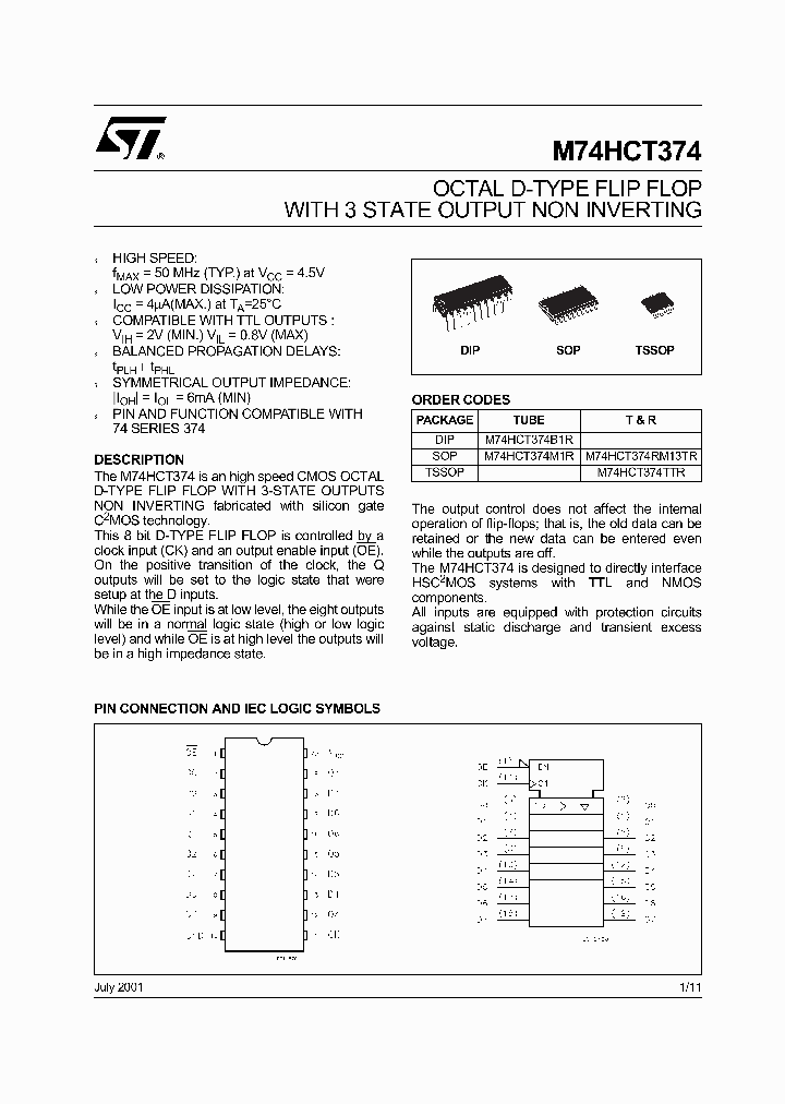 M74HCT374RM13TR_4132907.PDF Datasheet