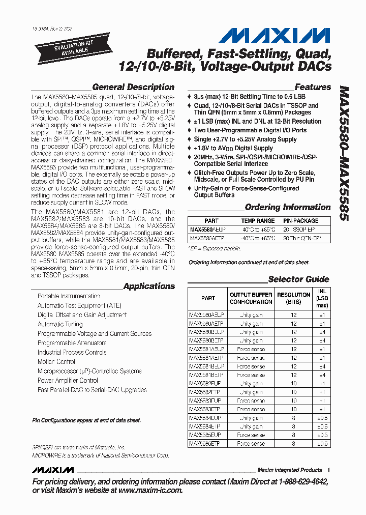 MAX5580BEUP_4117195.PDF Datasheet