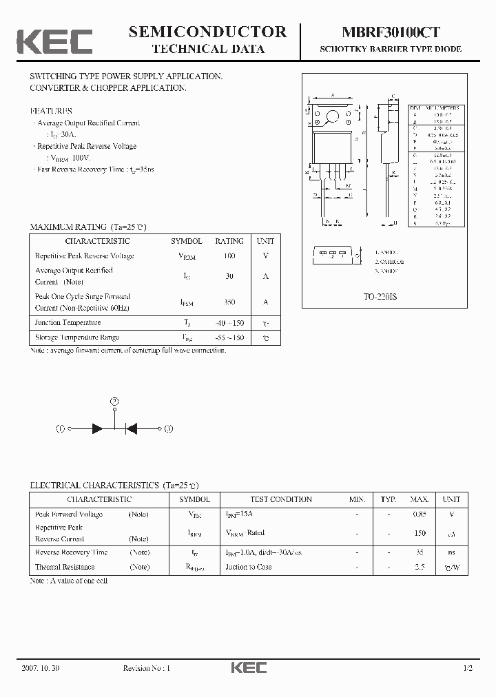 MBRF30100CT_4156253.PDF Datasheet