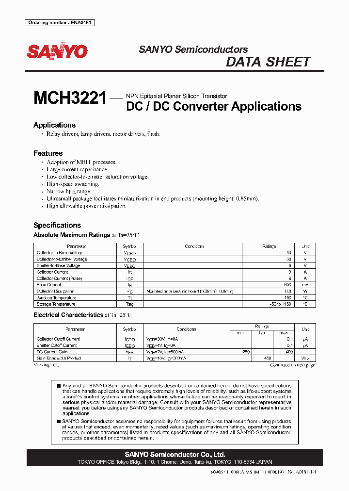 MCH3221_4115498.PDF Datasheet
