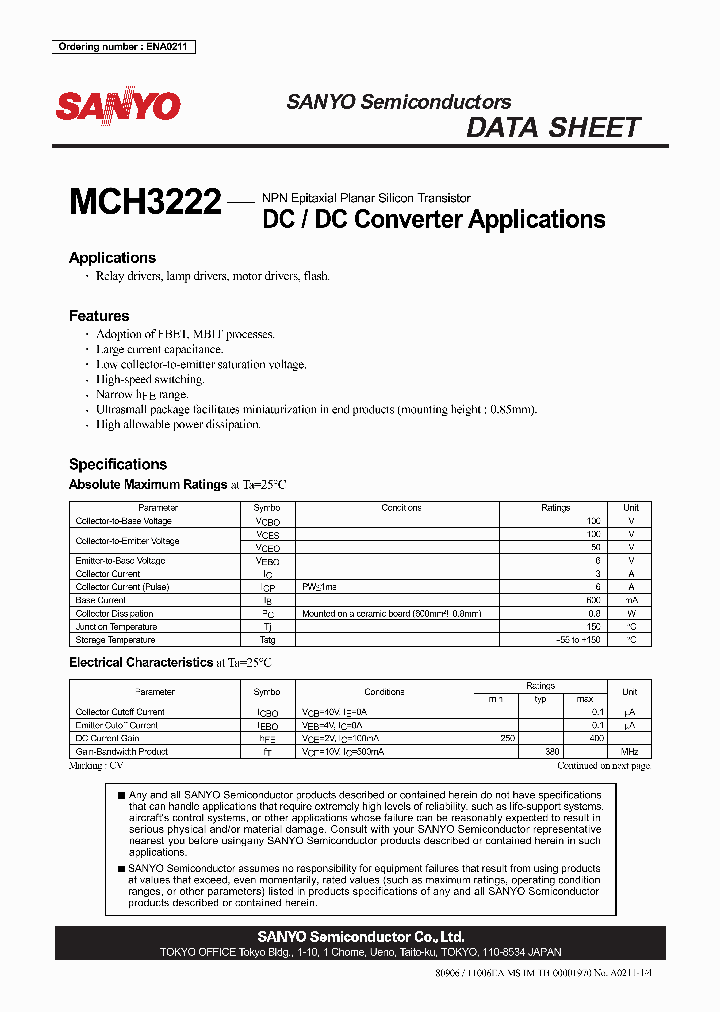 MCH3222_4115499.PDF Datasheet