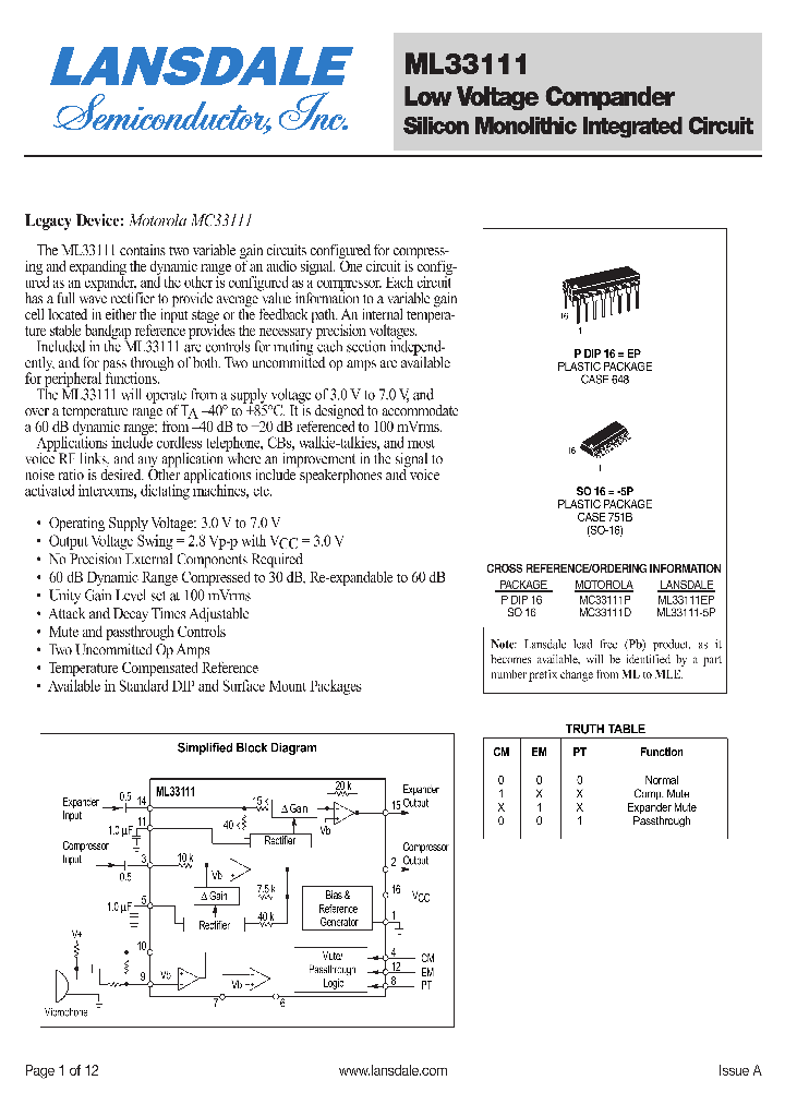 ML33111_4109582.PDF Datasheet