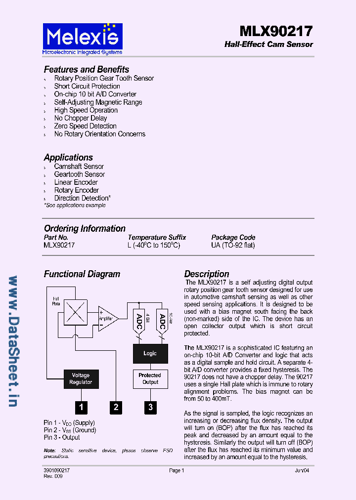 MLX90217_4104348.PDF Datasheet