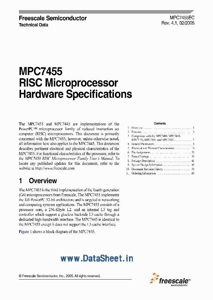 MPC7455_4102754.PDF Datasheet