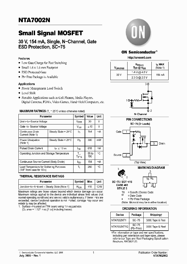 NTA7002N_4116942.PDF Datasheet