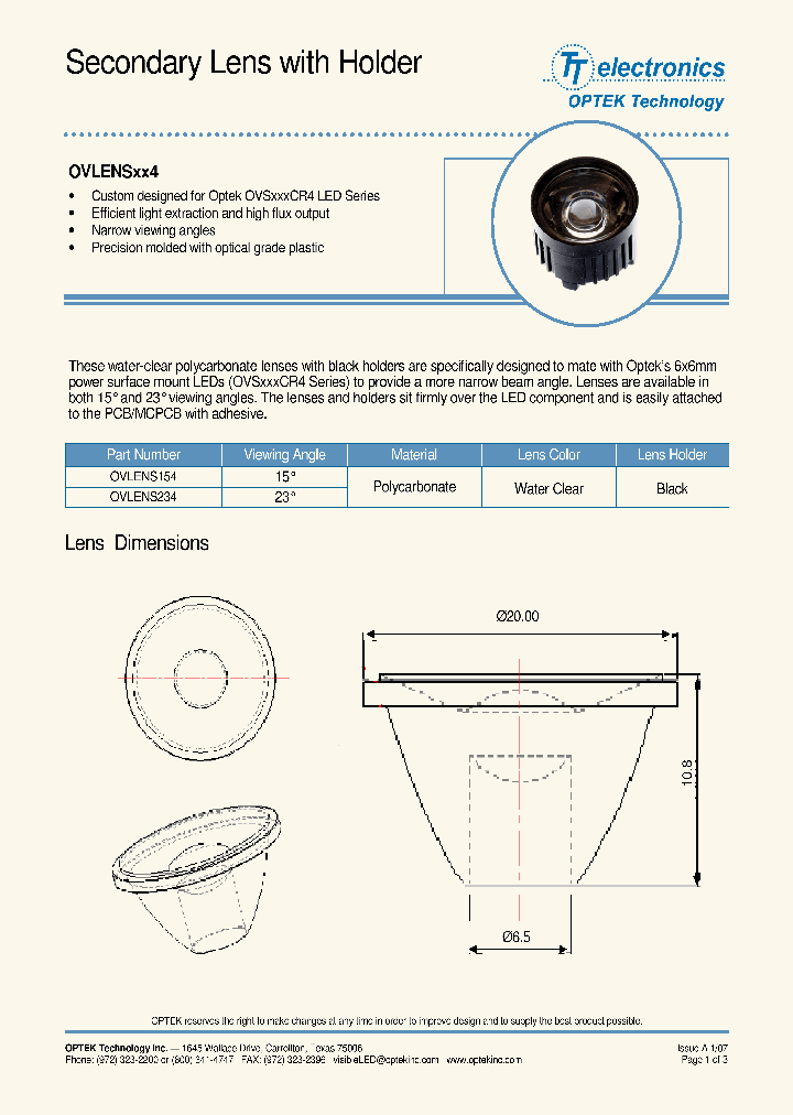 OVLENS234_4163595.PDF Datasheet