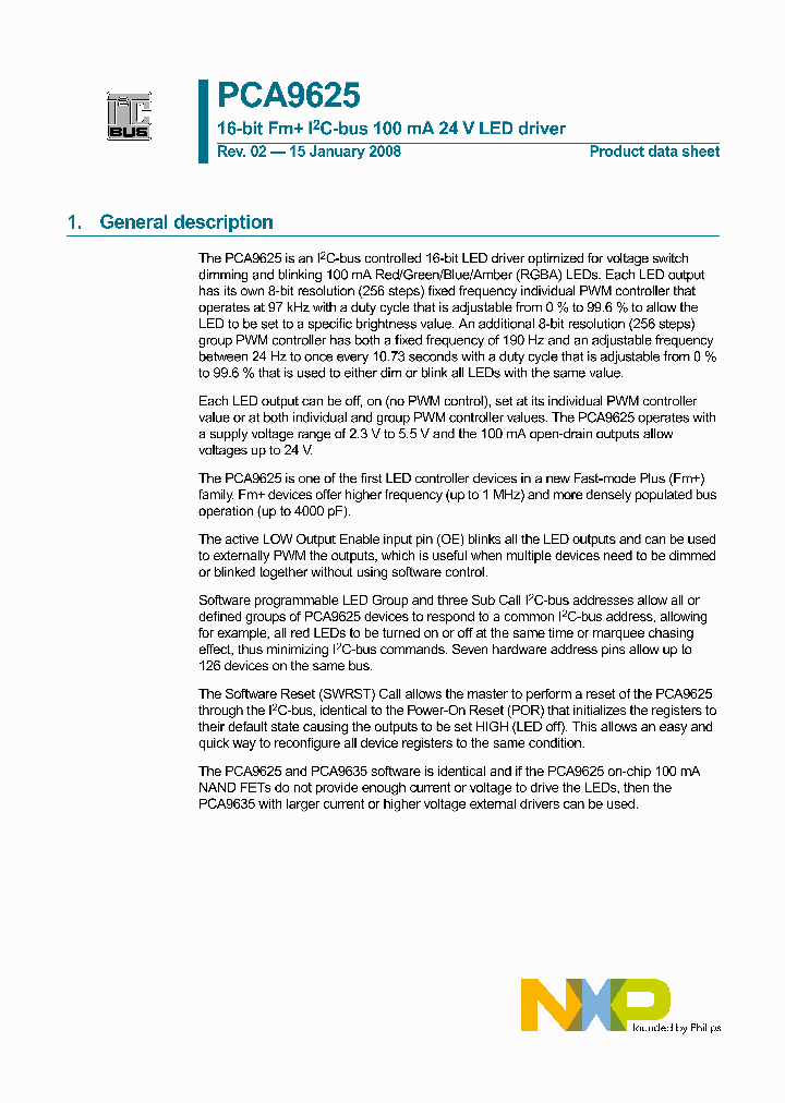 PCA9625_4135663.PDF Datasheet