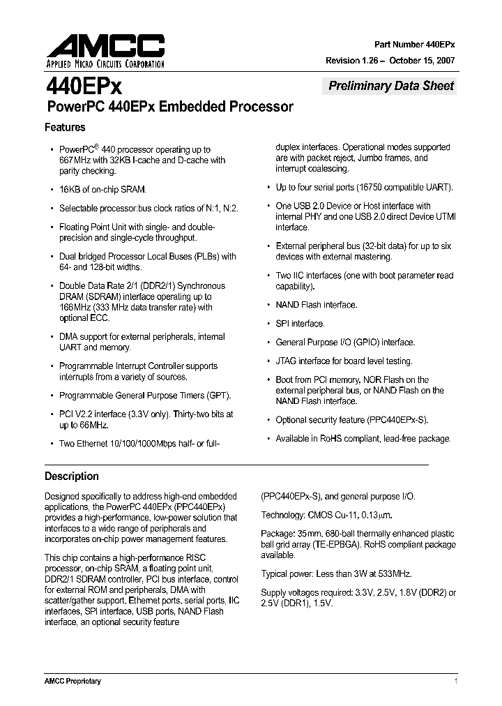 PPC440EPX-NPAFFFTS_4156322.PDF Datasheet