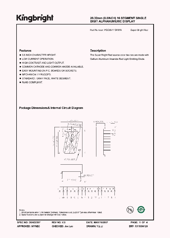 PSC08-11SRWA_4163932.PDF Datasheet