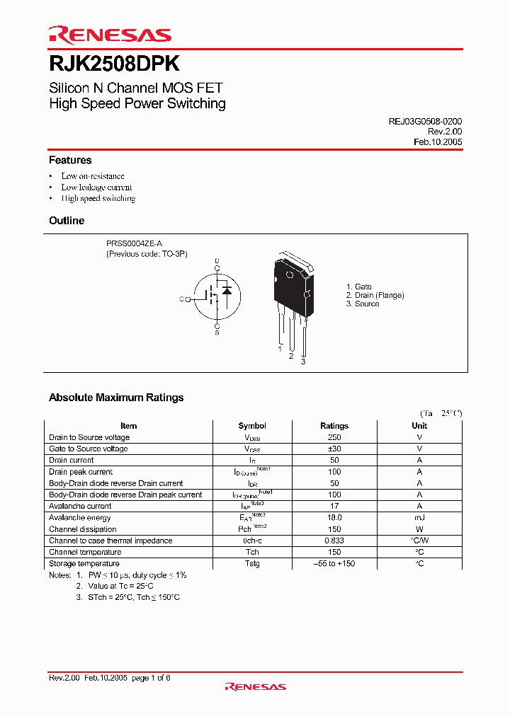 RJK2508DPK-E_4160272.PDF Datasheet