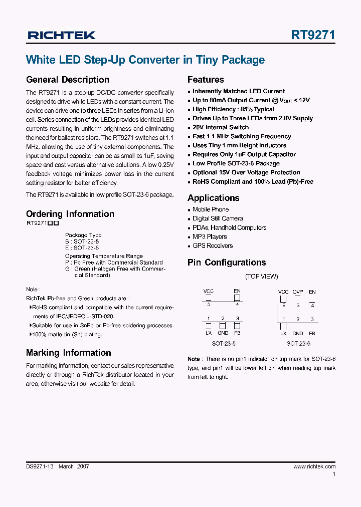 RT9271_4113245.PDF Datasheet