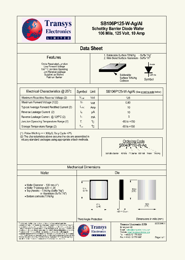 SB106P125-W-AG_4118587.PDF Datasheet