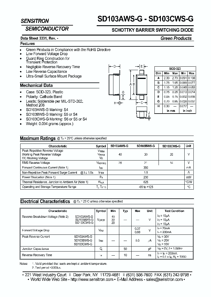 SD103AWS-G_4146541.PDF Datasheet