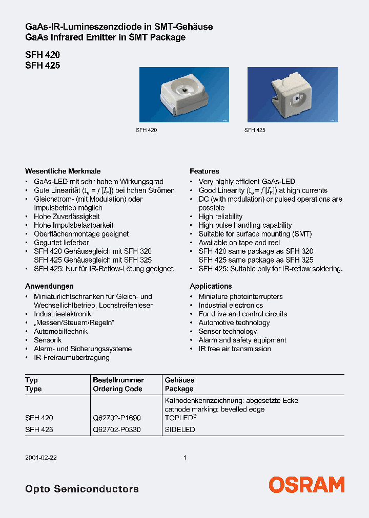 SFH425_4130066.PDF Datasheet