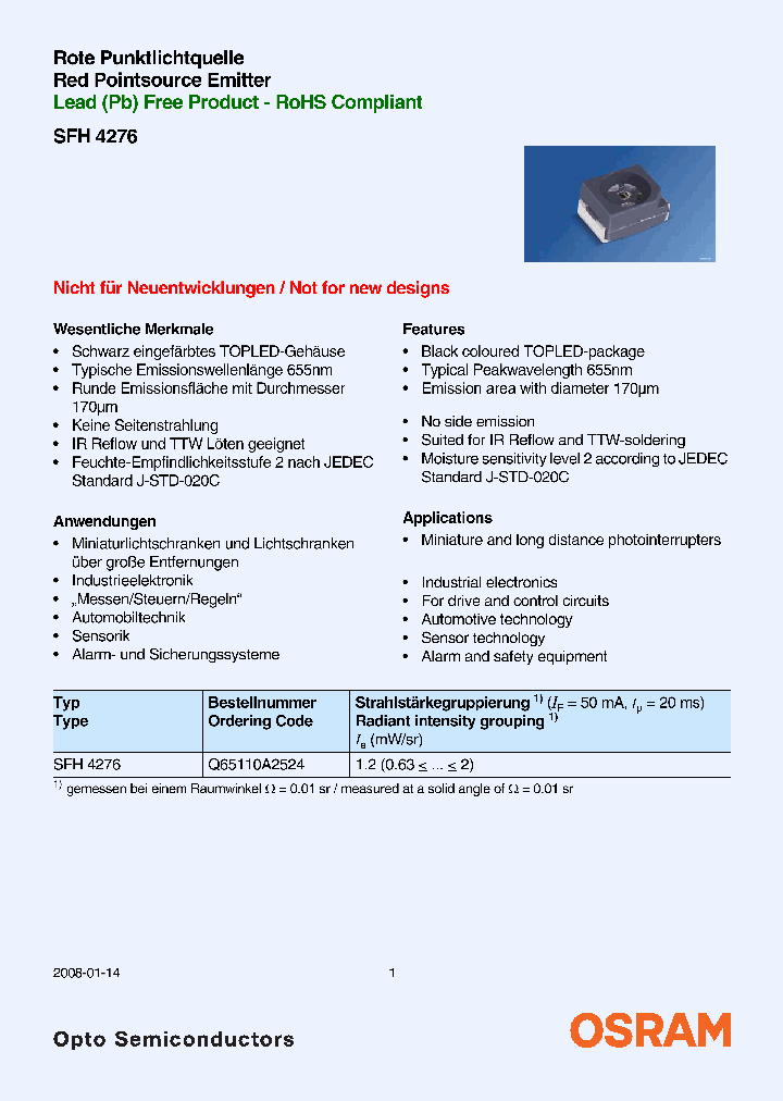 SFH4276_4129824.PDF Datasheet