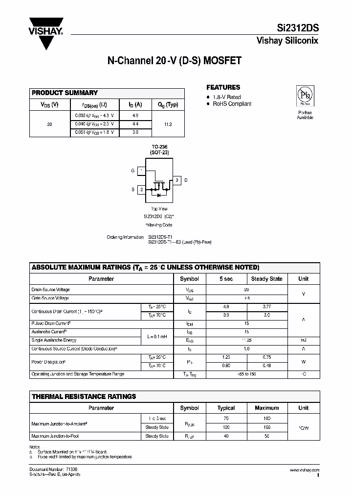 SI2312DS05_4110676.PDF Datasheet