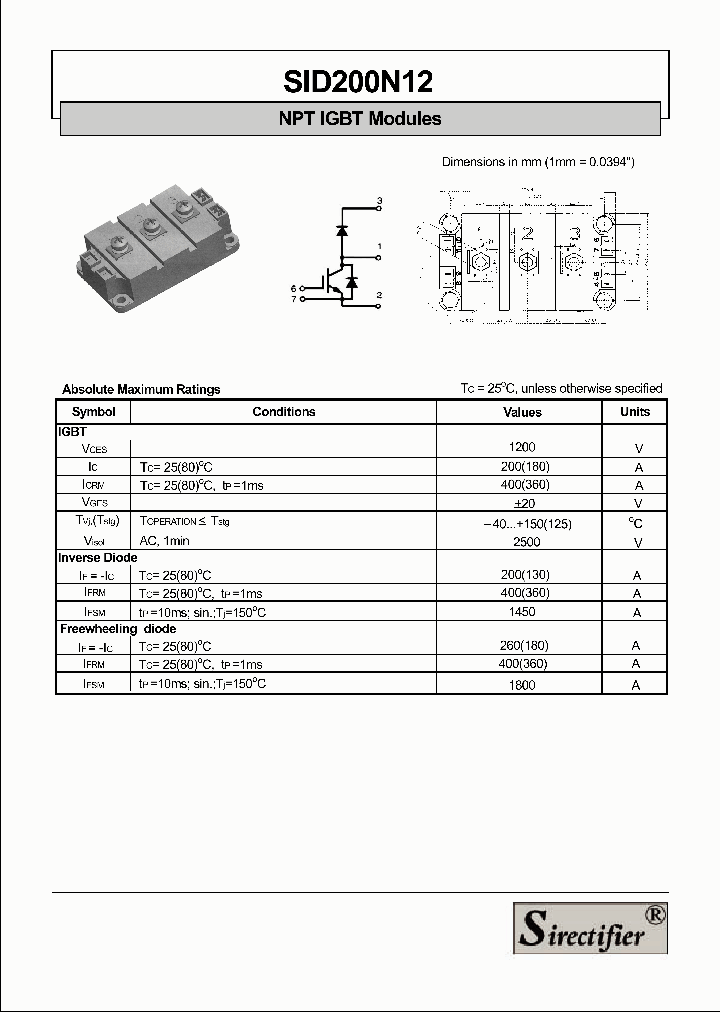 SID200N12_4160300.PDF Datasheet