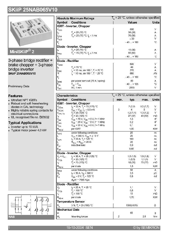 SKIIP25NAB065V10_4122847.PDF Datasheet