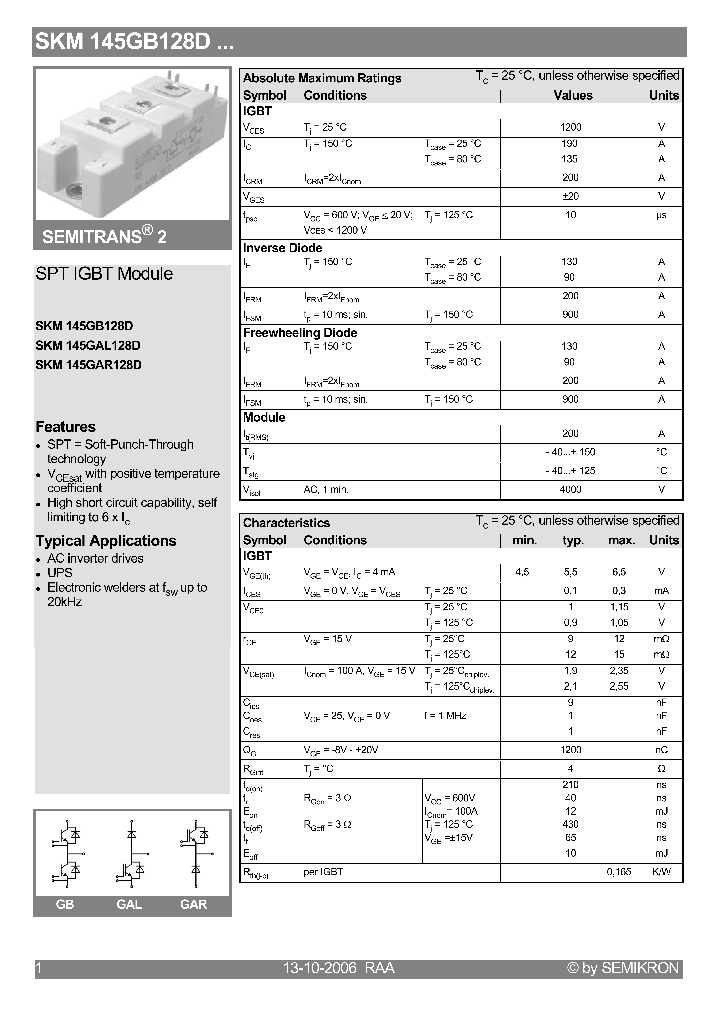 SKM145GAR128D_4131417.PDF Datasheet