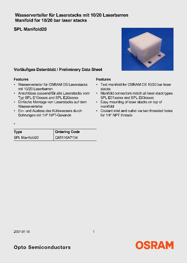 SPLMANIFOLD20_4129628.PDF Datasheet