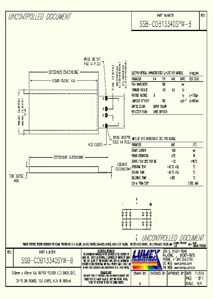 SSB-COB13340SYW-B_4129797.PDF Datasheet