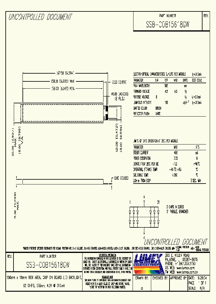 SSB-COB15618GW_4129794.PDF Datasheet