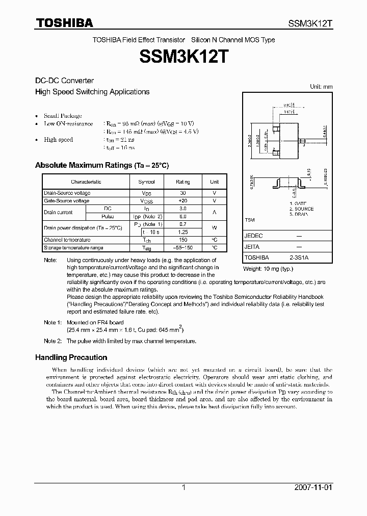 SSM3K12T07_4124545.PDF Datasheet