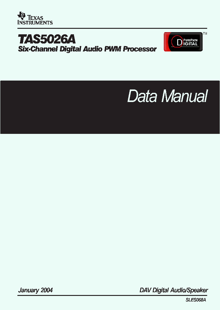 TAS5026APAG_4101429.PDF Datasheet