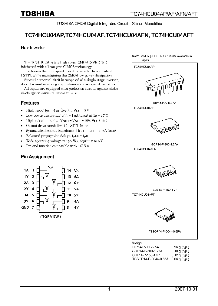 TC74HCU04AP07_4134754.PDF Datasheet