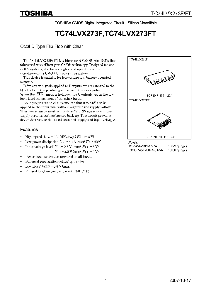 TC74LVX273F07_4132851.PDF Datasheet