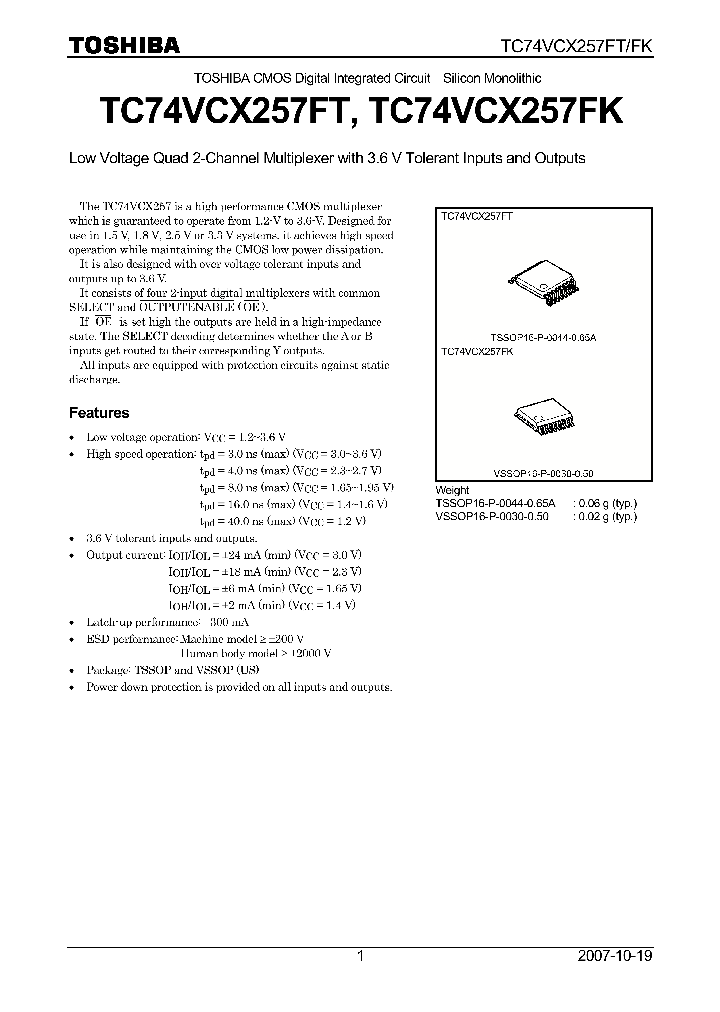 TC74VCX257FK_4132805.PDF Datasheet