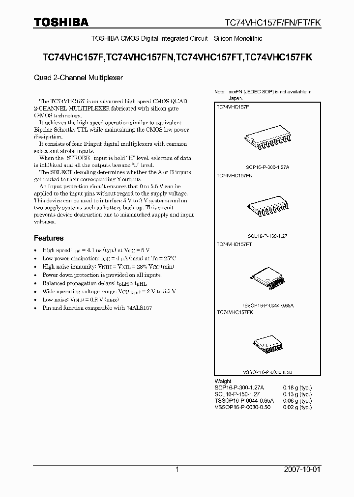 TC74VHC157F07_4132650.PDF Datasheet