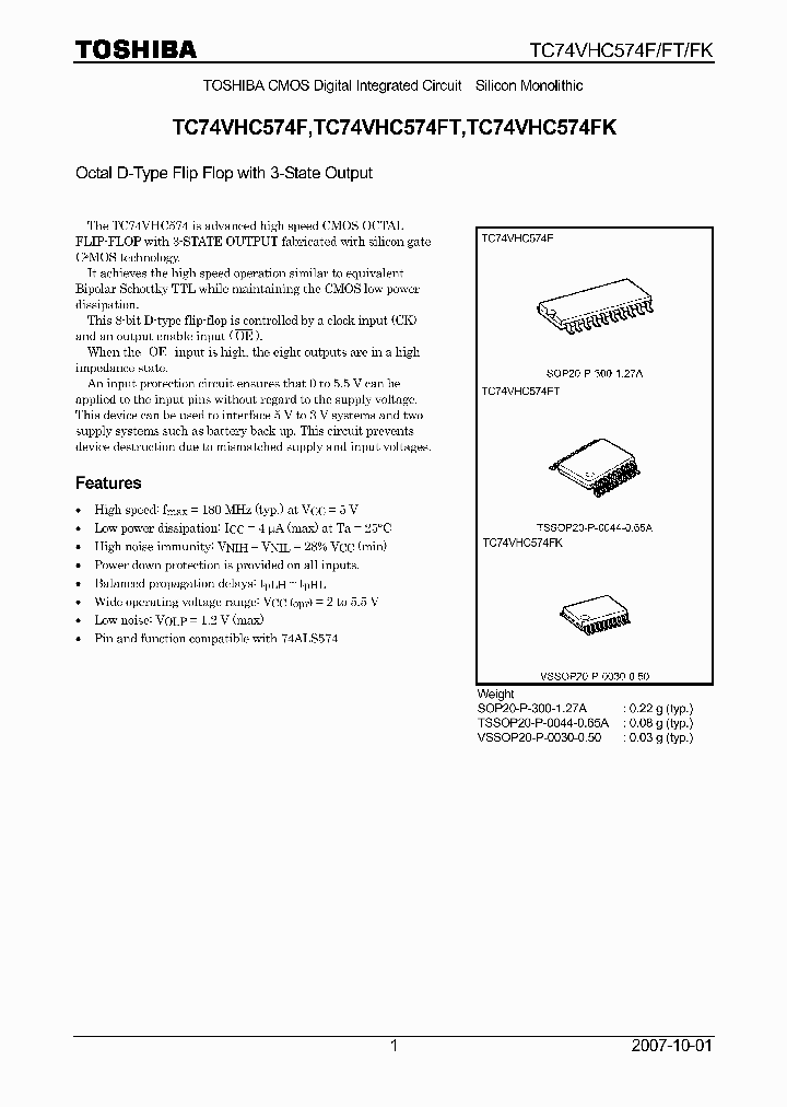 TC74VHC574F07_4132625.PDF Datasheet