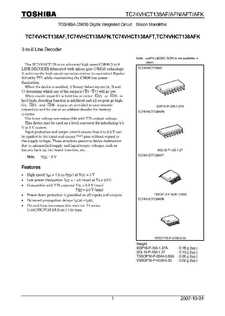 TC74VHCT138AF07_4132617.PDF Datasheet